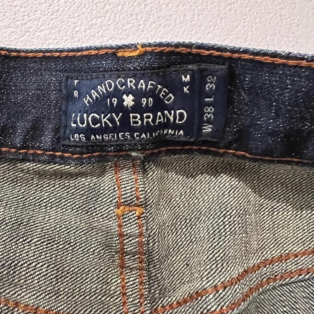 lucky brand Dark blue denim pants, size 38x32 straight cut pants